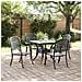 Set di Tavolo da Giardino 5 pcs Nero Alluminio pressofuso - Foto miniatura 4