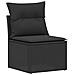 Set di divani 7 pcs Nero Rattan sintetico e Acciaio - Foto miniatura 3