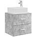 Set di mobili per il bagno 4 pcs Grigio Cemento - Foto miniatura 5