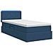 Letto con contenitore LED e materasso Blu 100 x 200 cm Tessuto - Foto miniatura 9