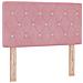 Letto ottomano con materasso Rosa 80 x 200 cm Velluto - Foto miniatura 4