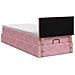Letto ottomano con materasso Rosa 80 x 200 cm Velluto - Foto miniatura 9
