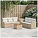 Set di divani 8 pz Beige e Bianco Crema - Foto miniatura 2