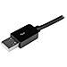 Cavo connettore lungo Lightning a 8 pin Apple a USB per iPhone / iPod / iPad nero 3 m - Foto miniatura 2