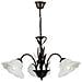 I-BYRON / 3 RUG - Lampadario a sospensione ruggine floreale 60 watt E27 - Foto miniatura 2