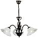 I-BYRON / 3 RUG - Lampadario a sospensione ruggine floreale 60 watt E27 - Foto miniatura 1