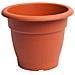 Vaso In Plastica 26cm Terracotta - Foto miniatura 2