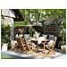 Set Da Giardino In Legno 8 Posti Con Cuscini Grafite Maui - Foto miniatura 8