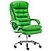 Sedia Ufficio Vancouver XXL in Similpelle I Poltrona Elegante Direttore Carico Max 235 kg I Poltrona Ergonomica Imbottita e Rinforzata Verde - Foto miniatura 1
