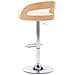 Sedie Da Bar 2 Pz Crema In Similpelle E Legno Curvato - Foto miniatura 8