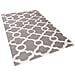 Tappeto Rettangolare Grigio - Tappeto Moderno Di Design - 80x150cm - Zile - Foto miniatura 1