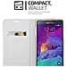 Custodia Compatibile Con Samsung Galaxy Note 4 In Classy Argento - Coperchio Protettiva Con Chiusura Magnetica, Funzione Stand E Tasca Per Le Carte - Foto miniatura 7