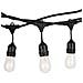 V-tac Vt-7135 Catenaria Portalampade E27x10pcs Raccordabile Nero 5m Con Ingresso E Uscita Schuko Ip65 - Foto miniatura 1
