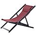 Set 2 Sedie Sdraio Pieghevoli In Alluminio E Textilene Rosso - Foto miniatura 1