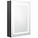 Armadietto Bagno con Specchio e LED Grigio 50x13x70 cm - Foto miniatura 1