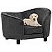 Divano per Cani Grigio Scuro 69x49x40 cm in Peluche - Foto miniatura 5