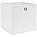 Contenitori 4 pz in Tessuto non Tessuto 28x28x28 cm Bianco - Foto miniatura 4