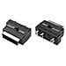 Adattatore scart s-vhs + rca con commutatore inout - Foto miniatura 1