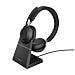 Evolve2 65 Auricolare Wireless A Padiglione Ufficio USB tipo A Bluetooth Base di ricarica - Foto miniatura 1