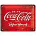 Coca-cola - Logo Red Refresh Yourself Tin Sign 15x20 Cm - Foto miniatura 1