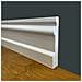 Battiscopa Premium In Legno Massello Mod. Inglese 95x15 Laccato Bianco Liscio (prezzo Al Metro) - Foto miniatura 1