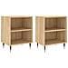 Comodini 2 Pz Rovere Sonoma 40x30x50 Cm In Legno Multistrato - Foto miniatura 1