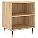 Comodini 2 Pz Rovere Sonoma 40x30x50 Cm In Legno Multistrato - Foto miniatura 3