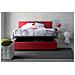 Letto Singolo Chelsea, Letto Contenitore Con Rivestimento In Tessuto, 100% Made In Italy, Apertura Frontale, Adatto Per Materasso Cm 90x190, Rosso - Foto miniatura 2