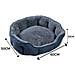 Cuccia Divanetto Cane Gatto Cuscino Morbido Materassino Animali Domestici Relax Relax Beige - Foto miniatura 4