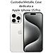 Custodia Tpu Silicone Cover Case Per Apple Iphone 15 Pro Max Grey - Foto miniatura 2