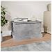 Contenitore Grigio Cemento 50x30x28 Cm In Legno Multistrato - Foto miniatura 3