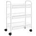 Carrello Da Cucina Con 3 Ripiani Bianco 46x26x64 Cm In Ferro - Foto miniatura 2