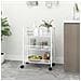 Carrello Da Cucina Con 3 Ripiani Bianco 46x26x64 Cm In Ferro - Foto miniatura 1