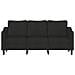 Divano A 3 Posti Nero 180 Cm In Tessuto - Foto miniatura 3