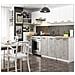Set Armadi da Cucina OLIWIA, 7 Pezzi, 240x46x203 cm, Colore Bianco e Grigio Cemento - Foto miniatura 2