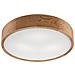 Lampada A Soffitto Eveline - Marrone - Legno, Vetro - 47x47x8 Cm - Foto miniatura 1