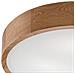 Lampada A Soffitto Eveline - Marrone - Legno, Vetro - 47x47x8 Cm - Foto miniatura 4