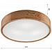 Lampada A Soffitto Eveline - Marrone - Legno, Vetro - 47x47x8 Cm - Foto miniatura 5