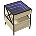 Comodino Con Led Infinity Rovere Sonoma 40x40x51 Cm - Foto miniatura 3