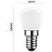 2 Lampadine Led 2 Watt Luce Naturale Lampadina Per Frigorifero Cappa Lampadario - Foto miniatura 4