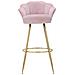 Sgabello Bar Vienna Rosa Cm 55x53x110 - Foto miniatura 2