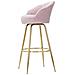 Sgabello Bar Vienna Rosa Cm 55x53x110 - Foto miniatura 3
