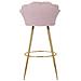 Sgabello Bar Vienna Rosa Cm 55x53x110 - Foto miniatura 4