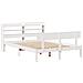 Letto Senza Materasso Bianco 120x200 Cm Legno Massello Di Pino - Foto miniatura 3