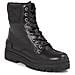 Feminine Felt Lace Up Bootie Stivaletti Pelle Scarpe Donna Nero Eu 38, Fw0fw07500 Bds - Foto miniatura 1