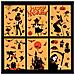 Adesivi Halloween Riutilizzabili Per Finestre - Set Di 9 Fogli Decorativi - Foto miniatura 3