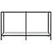 Tavolo Consolle Bianco 140x35x75,5 Cm In Vetro Temperato - Foto miniatura 2