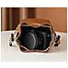 Elegante Borsa Per Fotocamera In Pelle Pu Marrone Per Nikon E Fujifilm - Foto miniatura 2