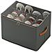 Scatola Porta Scarpe Pieghevole Organizer Per Scarpe In Tessuto Oxford Grey - Foto miniatura 1