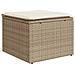 Set Divani da Giardino 7 pz con Cuscini Beige in Polyrattan - Foto miniatura 7